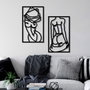 Wallity Escultura de pared Body Positive en negro